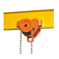 Bison Lifting Equipment 1 Ton Geared Trolley, 10 Ft, 3.15" - 5.75" GT010-10